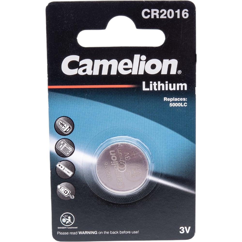 Литиевая батарейка Camelion батарейка cr2016 duracell dr cr2016 5bl eu 5 штук
