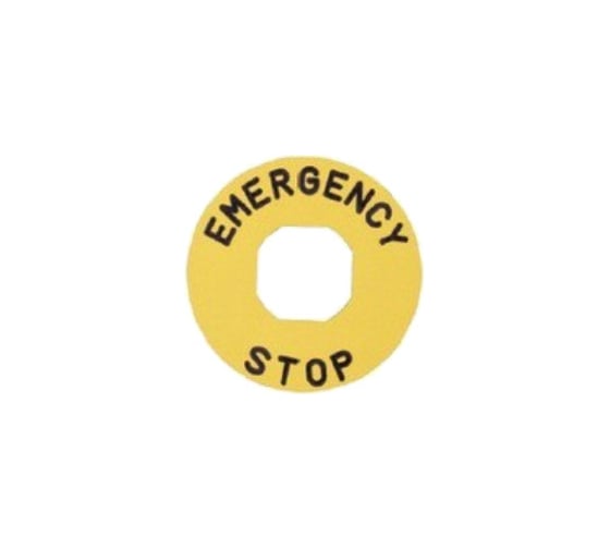 Изображение товара Табличка аварийной кнопки Emas алюминиевая BET60A