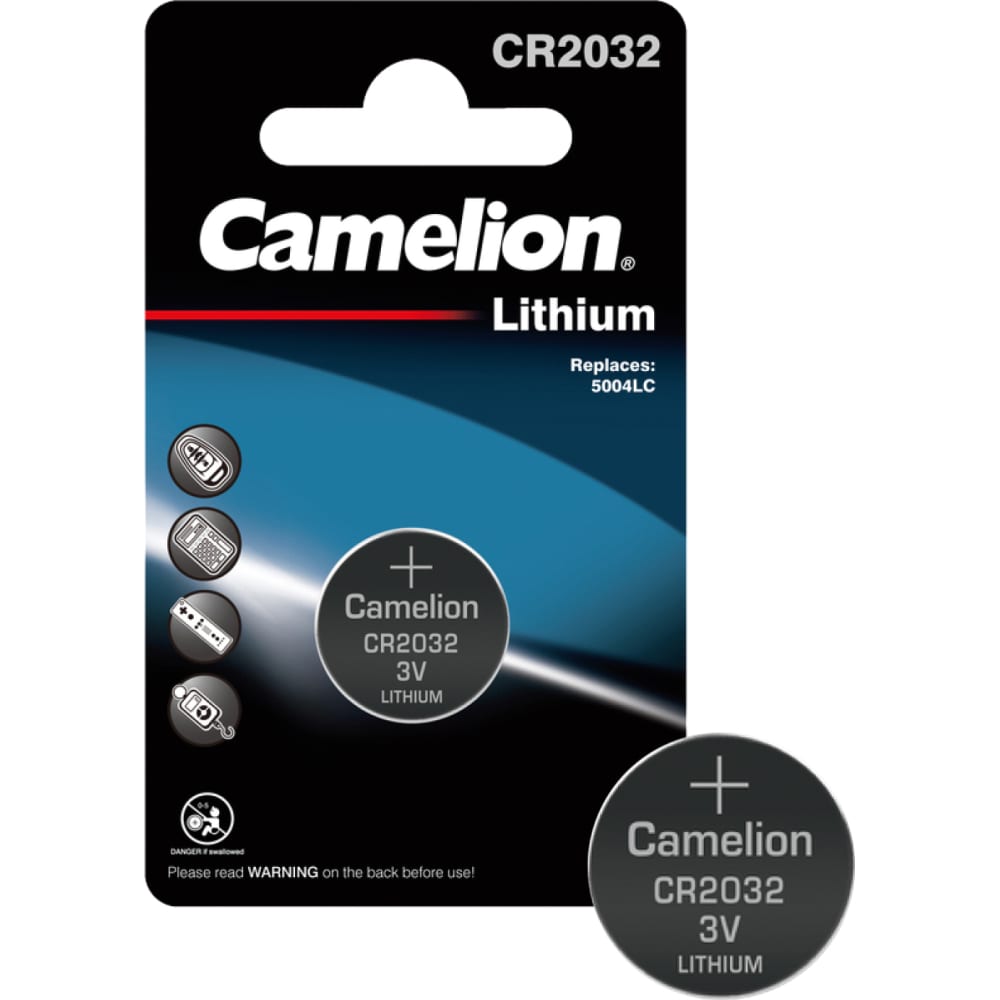 Литиевая батарейка Camelion батарейка облик cr2032 lithium литиевая 3 в блистер 5 шт