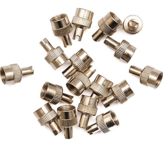 Изображение товара Колпачок для вентиля ROSSVIK металлический, 100 шт. DPC-019