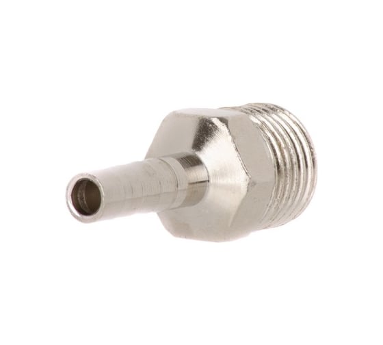 Изображение товара Переходник (наружная резьба 1/4" - елочка 6 мм) для шланга INTERTOOL PT-1843