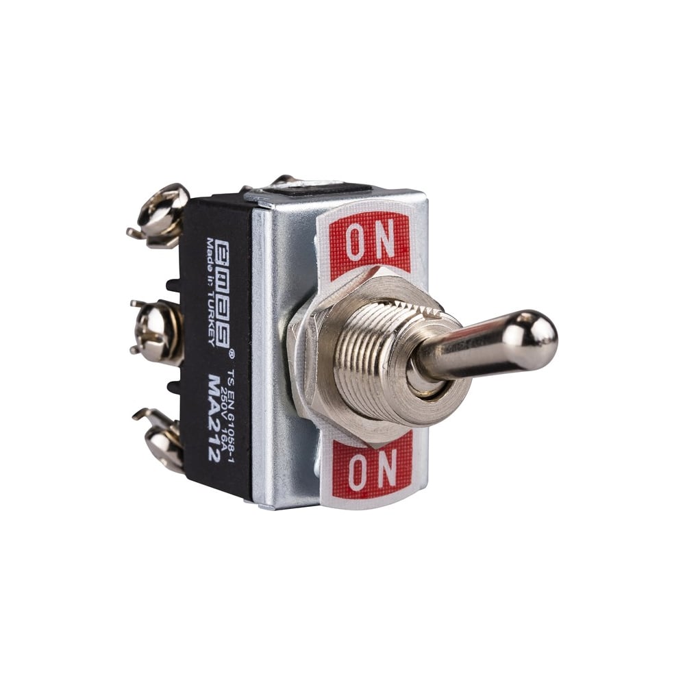 Изображение товара Тумблер Emas ON-ON дубль контактов, 250В, 16А MA212