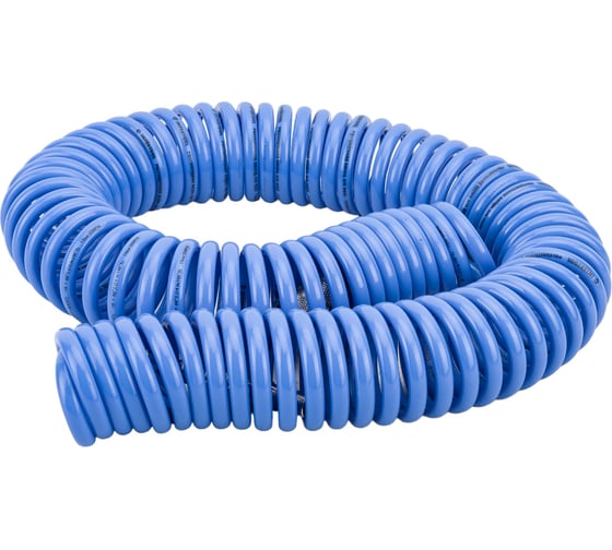 Изображение товара Шланг спиральный полиуретановый с быстроразъемными соединениями (15 м; 5.5х8 мм; 15 бар) INTERTOOL PT-1708