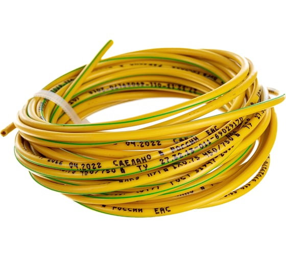 Изображение товара Провод ПУГВ Торкабель 0,75 желтый-зеленый 5 м в упаковке 0749524536731