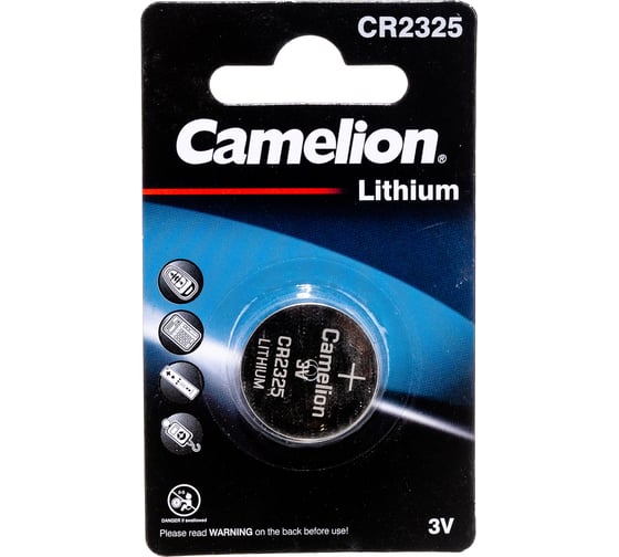 Изображение товара Литиевая батарейка Camelion CR2325 BL-1, 3V 5112