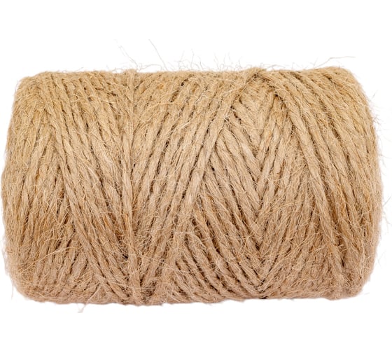 Изображение товара Растительный шпагат Рыжий кот бобинка 100 м, D-1,5 мм из лубяных волокон 082283