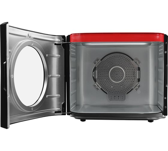 Изображение товара Сушилка для овощей и фруктов MARTA MT-FD1890A 6 поддонов: 5+1 для пастилы, черный/красный 41097