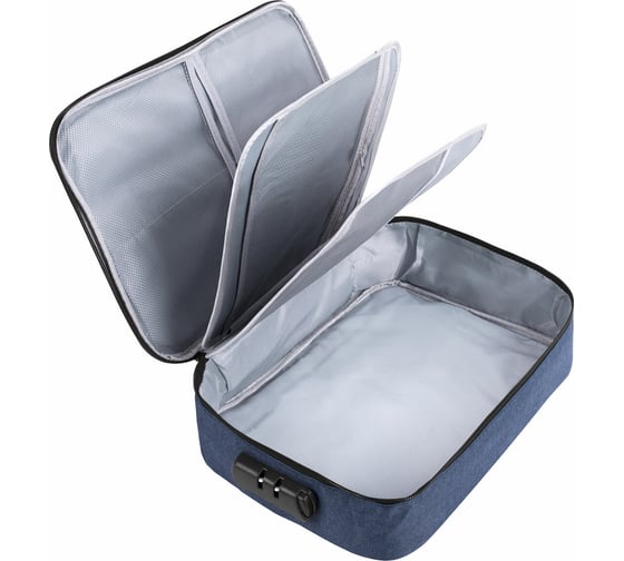 Изображение товара Папка-органайзер для документов BRAUBERG с кодовым замком СИНИЙ ВОДОНЕПРОНИЦАЕМЫЙ А4 271961