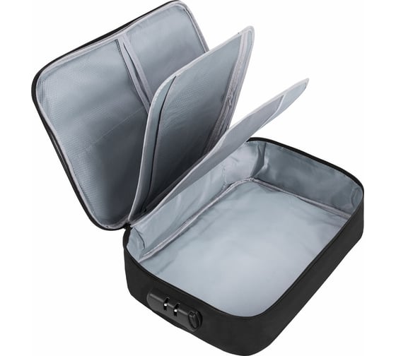 Изображение товара Папка-органайзер для документов BRAUBERG с кодовым замком ЧЕРНЫЙ ВОДОНЕПРОНИЦАЕМЫЙ А4 271959