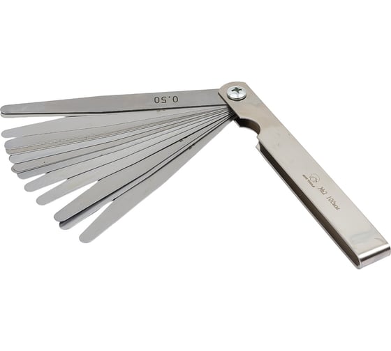 Изображение товара Набор щупов SDW TOOLS №2 0.02 - 0.5мм, 17 пластин, 100мм pg02100