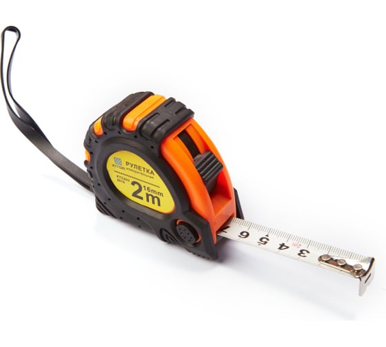 Изображение товара Рулетка ZITOM 2м-16мм, обрезиненный корпус kr00001