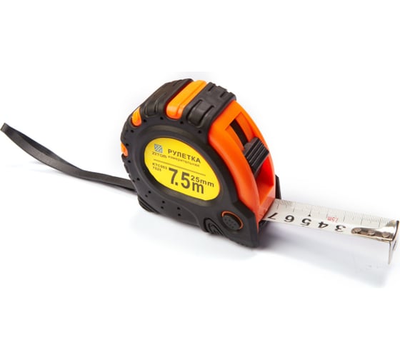 Изображение товара Рулетка ZITOM 7,5м-25мм, обрезиненный корпус kr00005