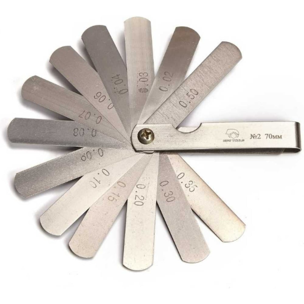 Изображение товара Набор щупов SDW TOOLS №2 0.02-0.5 мм 17 пластин для измерения зазоров