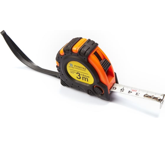 Изображение товара Рулетка ZITOM 3м-16мм, обрезиненный корпус kr00002