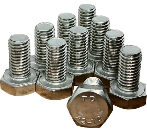 Изображение товара Болт нержавеющий 23 БОЛТА 8x16 мм DIN933 10шт АС1300801692G07