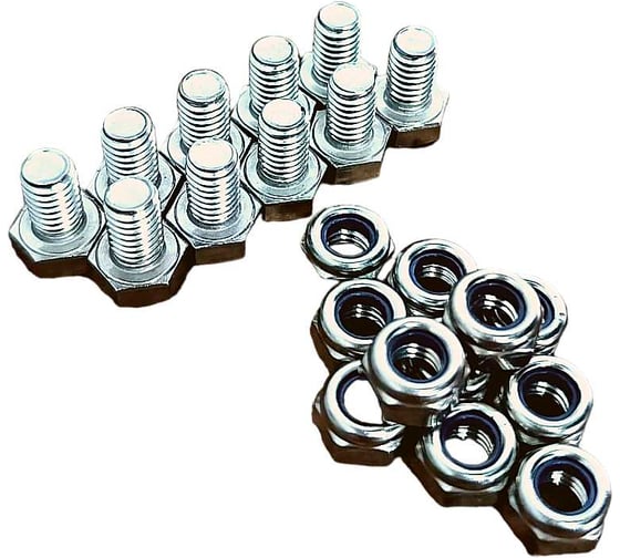 Изображение товара Болт нержавеющий 23 БОЛТА М4x12 мм DIN 933 со стоп гайкой, 10 шт. 11462