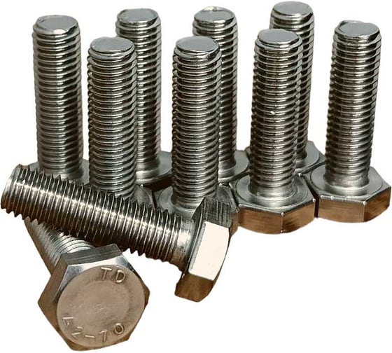 Изображение товара Болт нержавеющий 23 БОЛТА 8x30 мм DIN933 50шт АС1300803092G07ф50