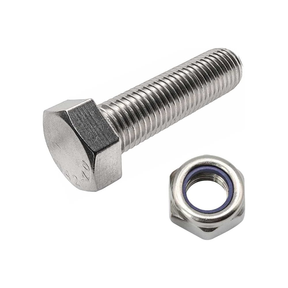 Изображение товара Болт нержавеющий 23 БОЛТА М4x6 мм DIN 933 со стоп гайкой, 10 шт. 11470 Изображение товара Болт нержавеющий 23 БОЛТА М4x6 мм DIN 933 со стоп гайкой, 10 шт. 11470