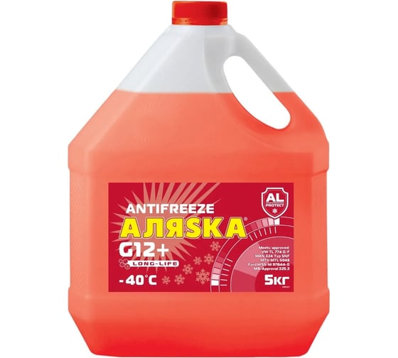 Изображение товара Антифриз АЛЯSКА Long Life (Лонг Лайф) красный 5 кг 5083