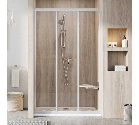 Изображение товара Душевая дверь RAVAK ASDP3-120 198 сатин+Transparent 00VG0UR2Z1