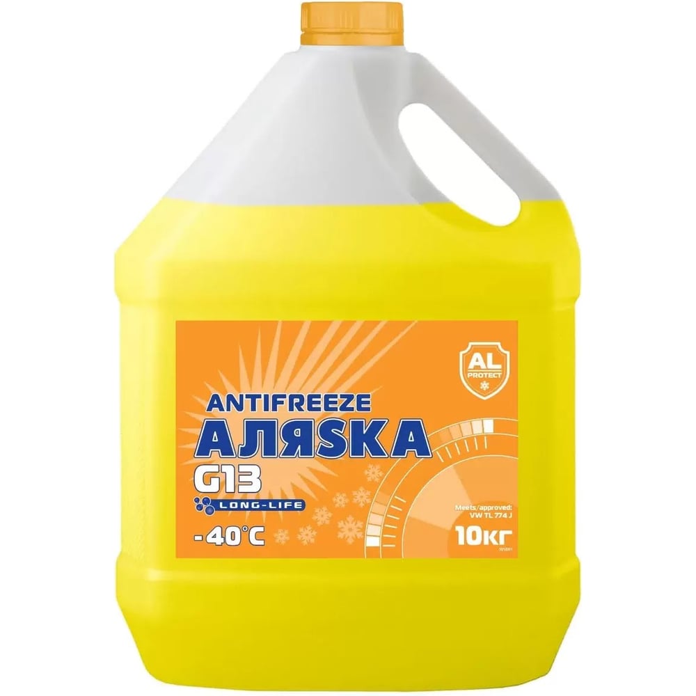 Изображение товара Антифриз АЛЯSКА LongLife желтый 10 кг 5018