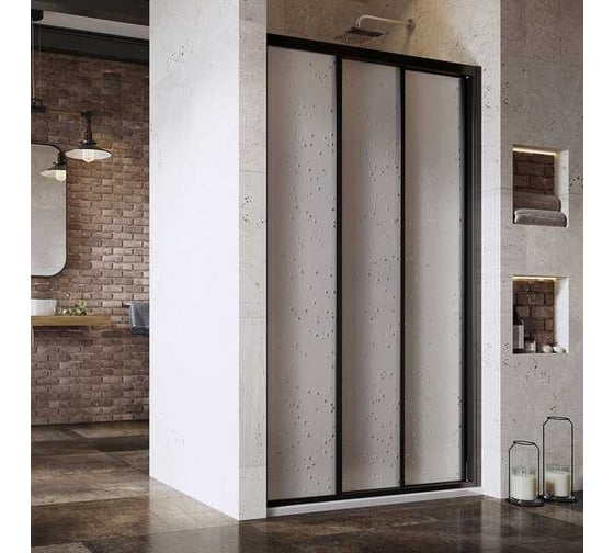 Изображение товара Душевая дверь RAVAK ASDP3-100 198 черный+Pearl 00VA03R211