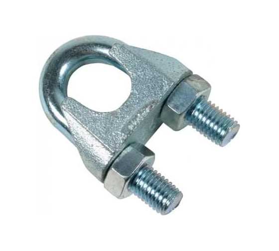 Изображение товара Зажим для стальных канатов 23 Болта М8 ОЦ DIN741, 10 шт. B61100800032207