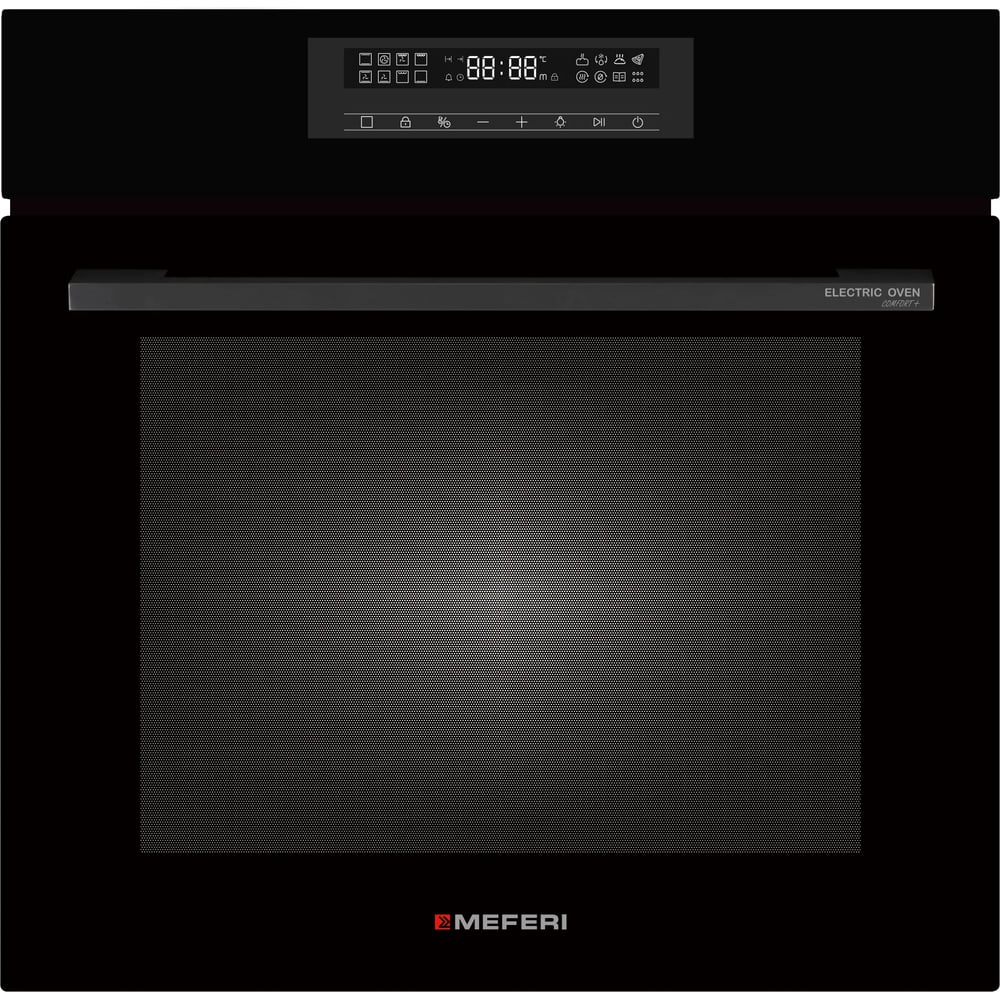Изображение товара Электрический духовой шкаф MEFERI MEO6016BK COMFORT PLUS черный 80л сенсорное управление