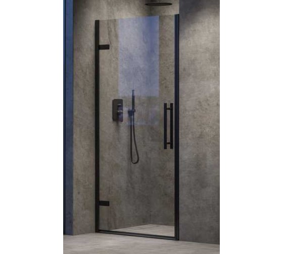 Изображение товара Душевая дверь RAVAK COSD1-80 черный + Транспарент X0VV40300Z1