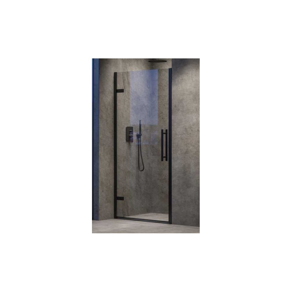 Изображение товара Душевая дверь RAVAK COSD1-90 черный, прозрачное стекло, антикапля, 900 мм