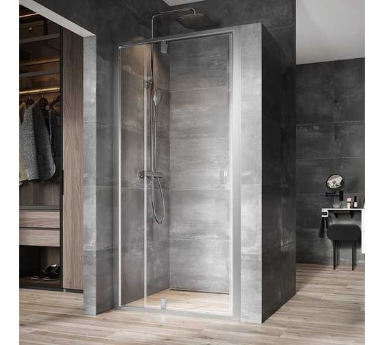 Изображение товара Душевая дверь RAVAK NDOP2-120 сатин + Transparent 03OG0U00Z1