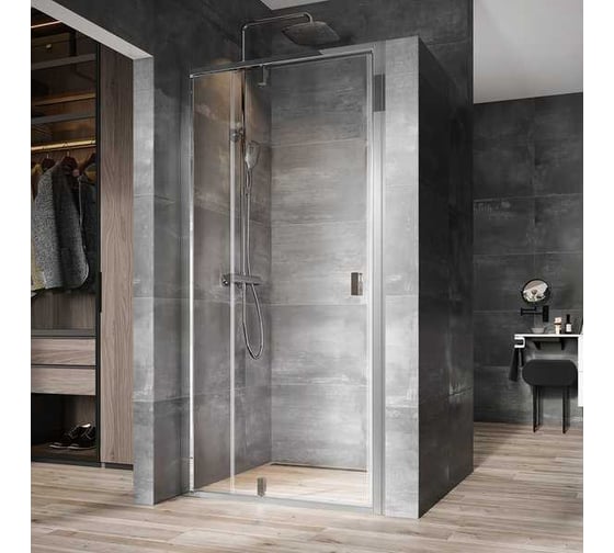 Изображение товара Душевая дверь RAVAK NDOP2-100 блестящий+Транспарент 03OA0C00Z1