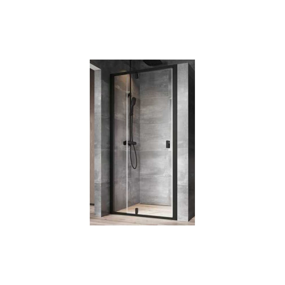 Изображение товара Душевая дверь RAVAK NDOP2-100 черный прозрачный серия Nexty