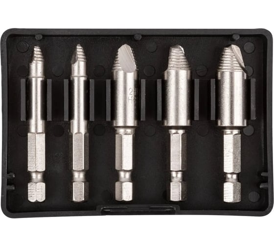 Изображение товара Усиленные экстракторы для болтов и шпилек КУРС HSS сталь, 5 шт 36454