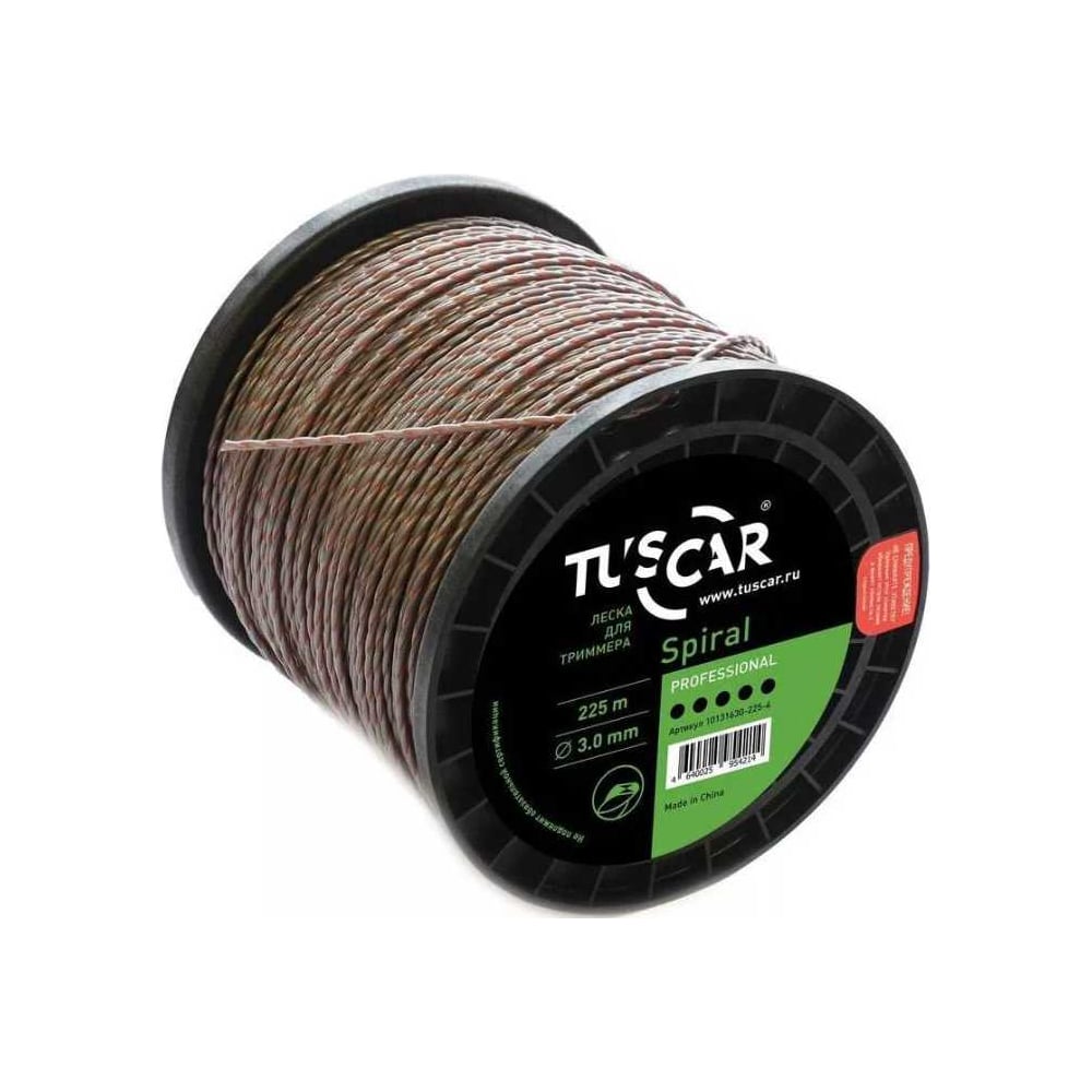 Изображение товара Леска Spiral grey/red, Professional 3.0 мм, 225 м для триммера TUSCAR 10131630-225-4