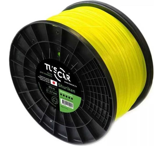 Изображение товара Леска Shuriken, Professional 2.7 мм, 574 м JQ для триммера TUSCAR 101101527-574-4
