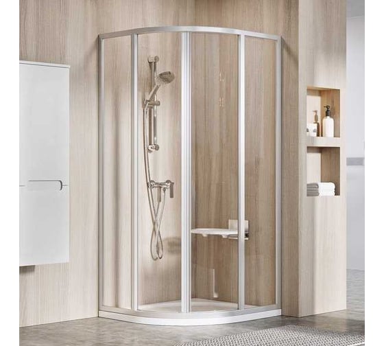 Изображение товара Душевой уголок RAVAK SKCP4-90 195 сатин+Transparent 3117OU02Z1