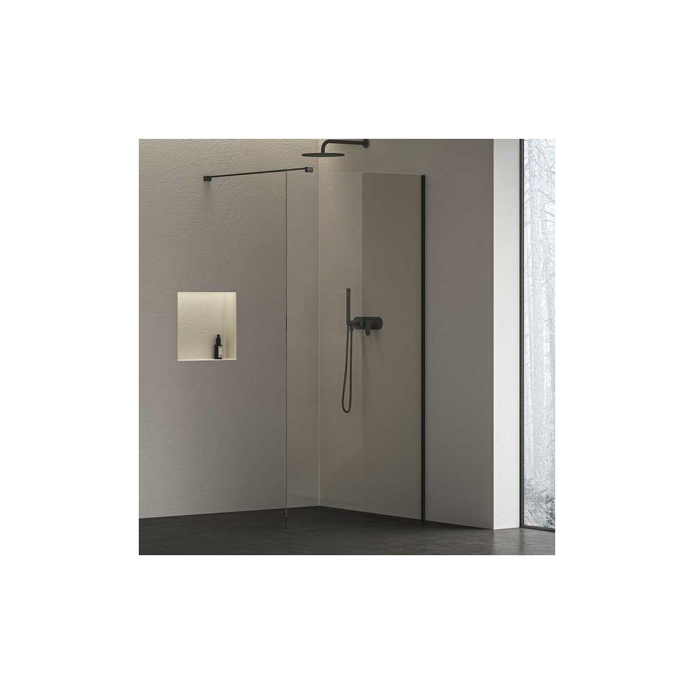 Изображение товара Душевая перегородка RAVAK ST Walk-In Wall AIR 900 черный + транспарент