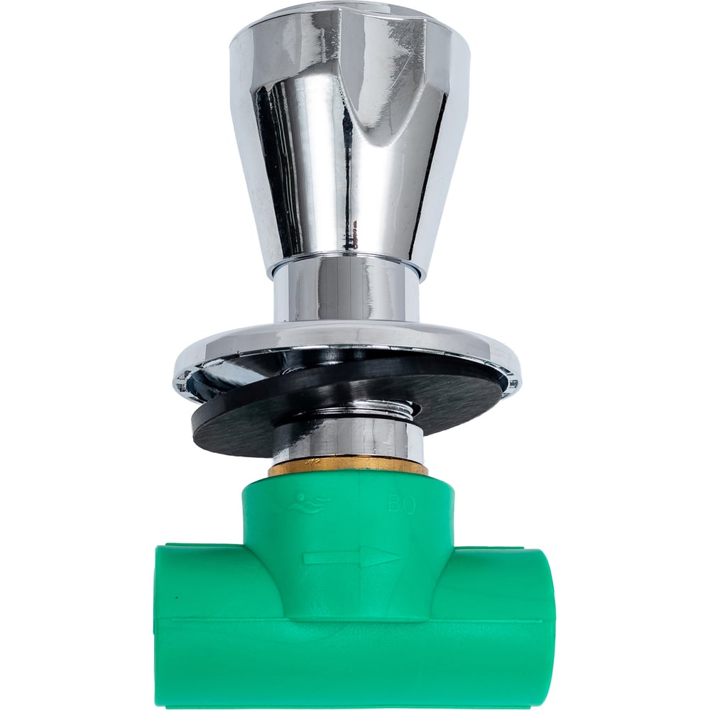 Изображение товара Кран проходной под штукатурку Blue Ocean вентиль PPRF CSV(G)-20 из латуни и PPR