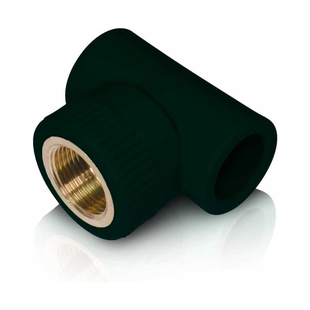 Изображение товара Тройник комбинированный Blue Ocean UV-pro Black с внутренней резьбой, 20x1/2", черный, с защитой от ультрафиолета PPRF/ITT-UV(Bk)-20x1/2"