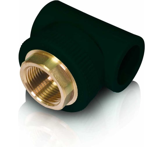 Изображение товара Тройник комбинированный Blue Ocean UV-pro Black с внутренней резьбой, 32x1", под ключ, черный, с защитой от ультрафиолета PPRF/ITT-UV(Bk)-32х1"