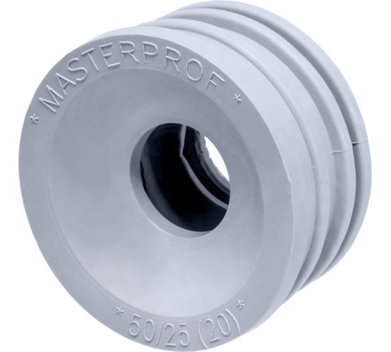 Изображение товара Сантехническая манжета для канализации MPF 50x25, серая, уплотнительная, переходная, 2 шт ИС.131761.2