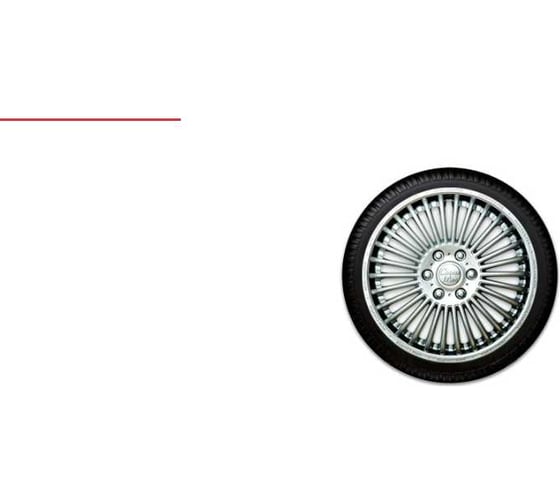 Изображение товара Декоративный колпак Lion МИНИ-КУПЕР серебристый (пруж.) 14 (2) (8) LW1411