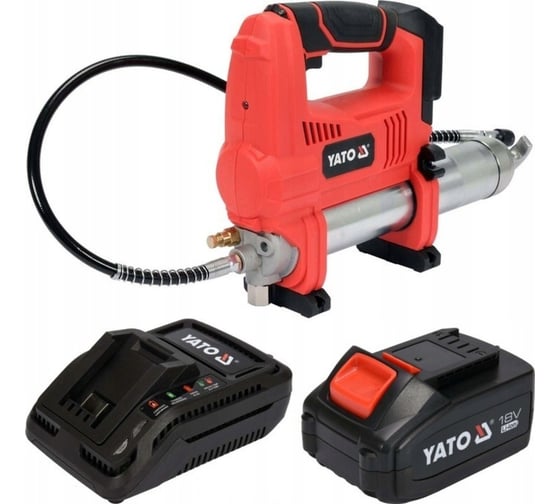 Изображение товара Аккумуляторный шприц для смазки YATO 18В 620 бар YT-07020