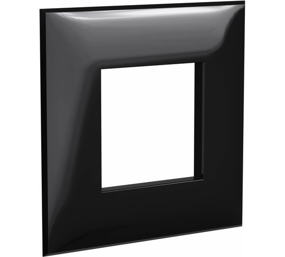 Изображение товара Рамка DKC ARTLEBEDEV Avanti, Черный квадрат, 2 модуля 4402902