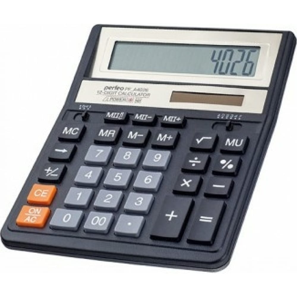 Бухгалтерский двенадцатиразрядный калькулятор Perfeo - 30011242