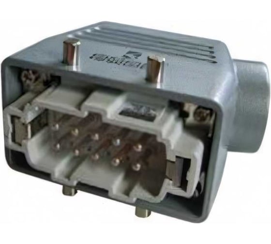 Изображение товара Вилка Emas 4-фиксатора, боковой ввод, 10 полюсов, 16А, 400В. EBM10FU10