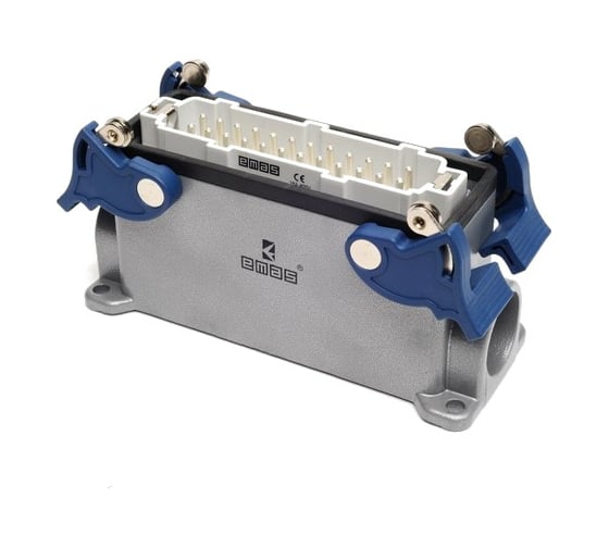 Изображение товара Вилка Emas 4-фиксатора, боковой ввод, 24 полюса, 16А, 400В. EBM24FD14