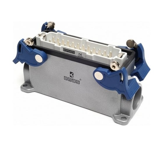 Изображение товара Вилка Emas 4-фиксатора, 2-боковых ввода, 24 полюса, 16А EBM24FD24
