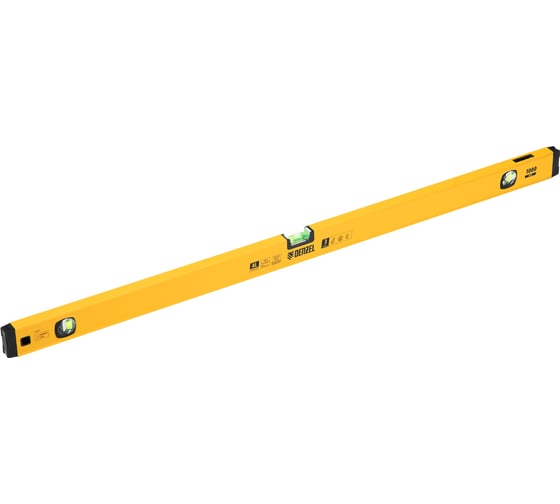 Изображение товара Уровень алюминиевый Denzel магнит, фрезерованный, 3 глазка (1 зеркальный), 0,5 мм/м, 1000 мм 33693